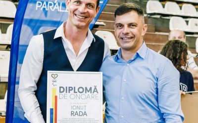 O distincție care onorează: Ionuț Rada, alături de sportul paralimpic la Cluj